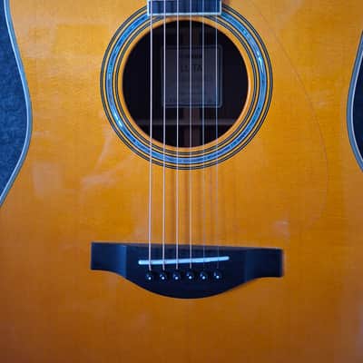Yamaha LL-TA TransAcoustic Dreadnought 2020s - Vintage Tint image 3