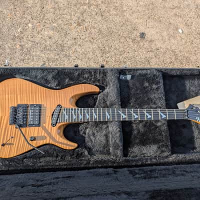 1990 Hamer Californian Elite Amber solid 5A maple xx rare image 1