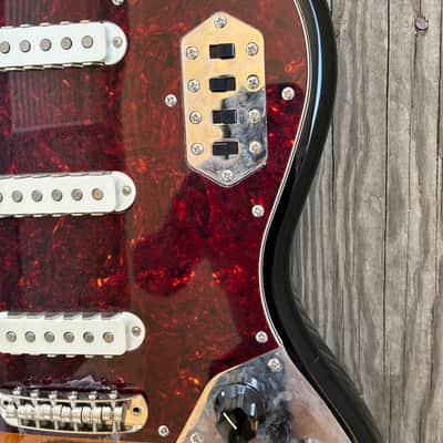 Squier Bass Vi loaded Body project parts caster - Sunburst electric guitar image 6