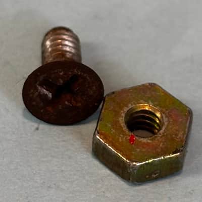 1950s Gibson Les Paul Standard ES Nickel Pickguard Bracket W/ Screw & Washer! P307 image 4