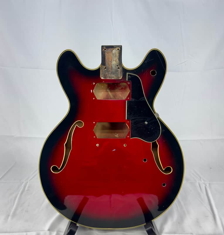 Teisco Hollowbody Electric Guitar Body MIJ Japan
