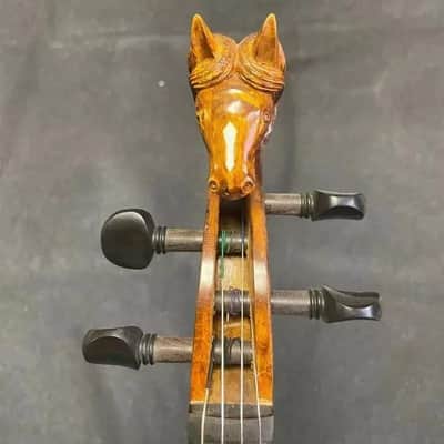Strad style SONG Maestro 4/4 violin,carving Horse head ,powerful sound image 5