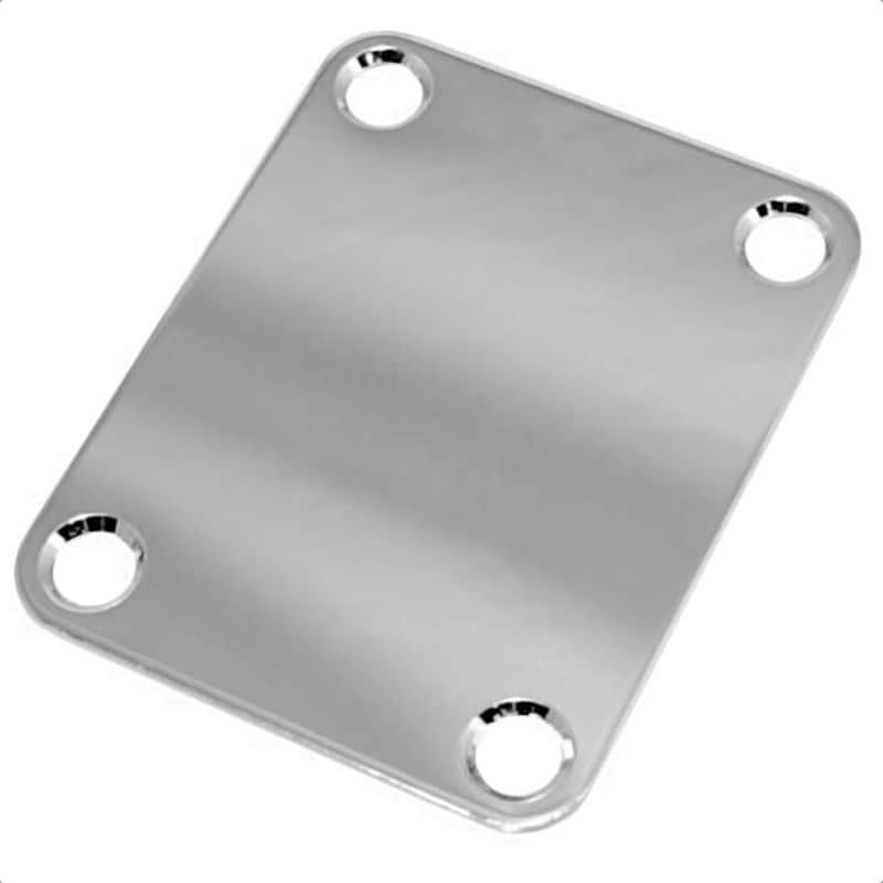 Neck Mounting Plate for Guitar & Bass-Chrome image 1