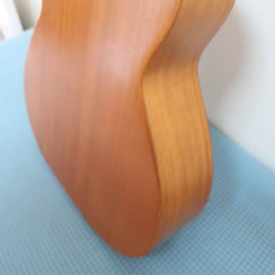 Vintage 1960s Harmony Grand Concert H162 5105 H165 000-18 All Mahogany Guitar Playable Project High Action At 12th Beautiful Condition Restoration Candidate Nice Patina Very Clean image 12