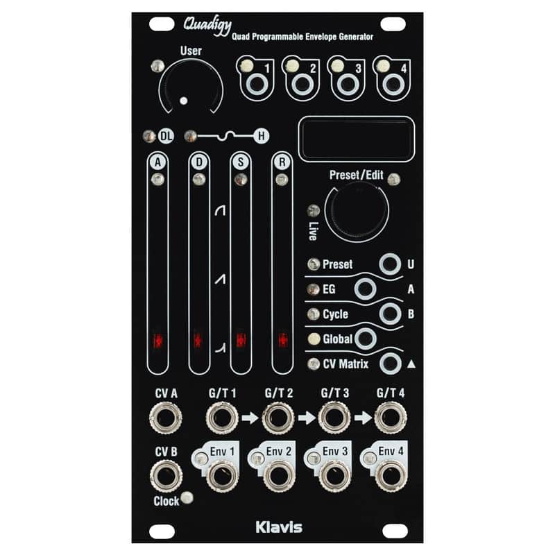 Klavis Quadigy Eurorack Quad Envelope Generator Module (Black) image 1