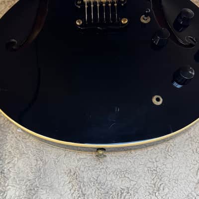 Aria Pro II TA Black ‘N’ Gold Vintage Semi-Hollow Electric Guitar, Early 1980s, Made in Japan image 14