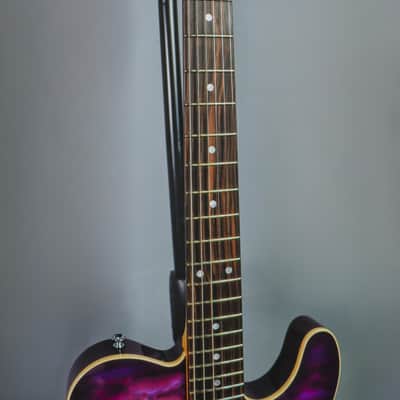 2017 Schecter USA Custom Shop PT Custom Electric Plum Quilted Maple Top image 4