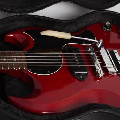 Gibson  SG Junior Solid Body Electric Guitar (1966), ser. #900745, black tolex hard shell case. image 15