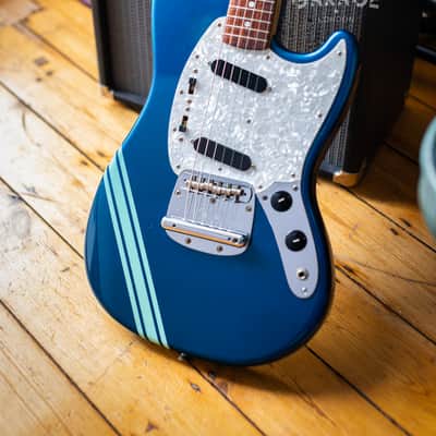 2002 Fender Japan Mustang MG69 Competition Blue "Teen Spirit" offset guitar - cool CIJ! image 19