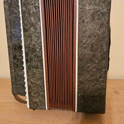 Button Accordion Kreminne 100 Bass USSR Bayan Straps Soviet Made in Ukraine Vintage image 6