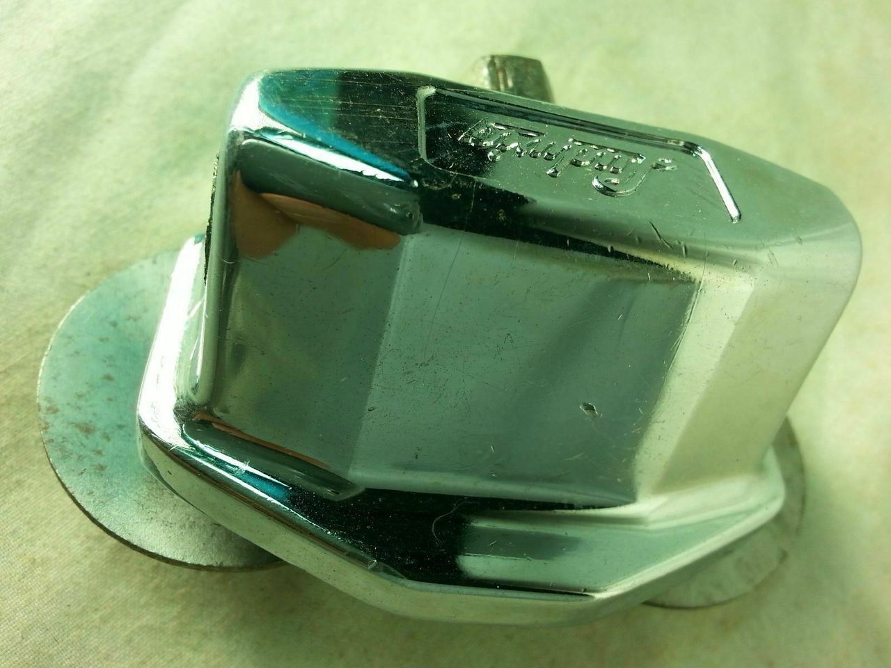 Ludwig Tom Drum/Bass Spur/Cymbal Arm Mount Chrome Hex-Nut Thick Vintage 60s-70s — main photograph