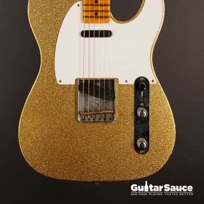 Fender Custom Shop ’52 Telecaster Journeyman Aged Gold Sparkle 2023 Used (Cod.1339UG) image 2