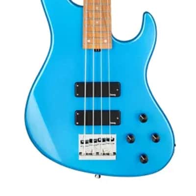 Sadowsky MetroExpress 24-Fret Modern Bass, Morado Fingerboard, 4-String - Solid Ocean Blue Metallic High Polish image 2