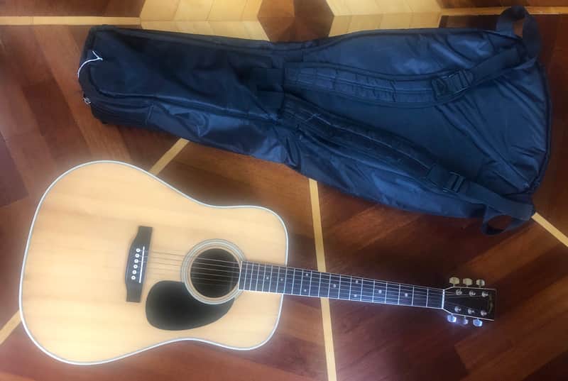 100% ORIGINAL 1970s Sigma by Martin DR-7 ACOUSTIC GUITAR MIJ w/ GIG BAG CASE image 1