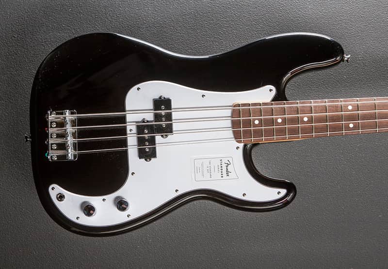 Fender Standard Precision Bass - Black w/Indian Laurel image 1