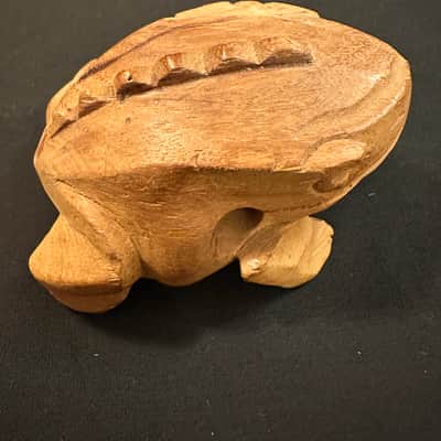 Handmade 3.5" Frog Guiro Scraper Rasper, Rhythm Fusion, with Beater-MINT image 5