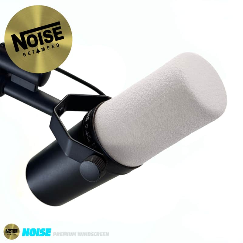 NOISE Custom Premium SM7B & SM7DB Colored Windscreen Cover - WHITE image 1