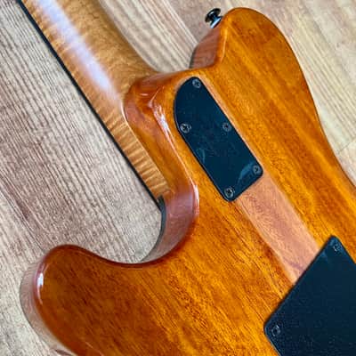 Ernie Ball Music Man BFR Axis Super Sport 2018 Buckeye Burl image 16