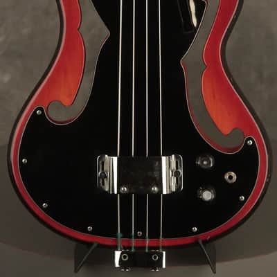 1966 AMPEG AEB-1 Scroll Bass w/original case & paperwork image 18