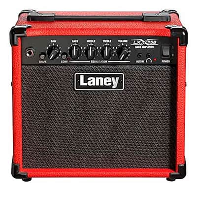 Laney LX15B-RED 15-Watt RMS 5" Driver Electric Bass Combo Amp image 3