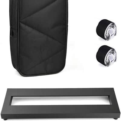 Pedal Board for Guitar Bass Effects Pedal Small Mini Pedalboard with Carry Bag, 2PCS Pedal Board Tape 15 x 5 inch image 1