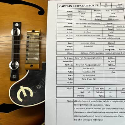 1958 Epiphone - Broadway - E252 - ID 4814 image 25