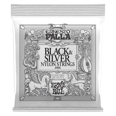 Ernie Ball Ernesto Palla Nylon Classical Guitar Strings, Black & Silver - 2406 image 2