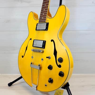 Jay Turser JT137DC Semi-Hollow Electric Guitar – Natural – Modified Hardware – Player Grade 335 Style image 10