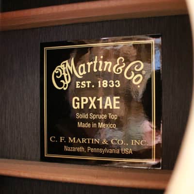 Martin X-Series GPX1AE Grand Performance Acoustic/Electric Guitar w/ Case image 9