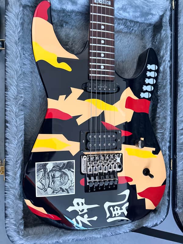 ESP LTD GL-200K George Lynch Signature 2011 - 2018 - Black with Kamikaze Graphic image 1