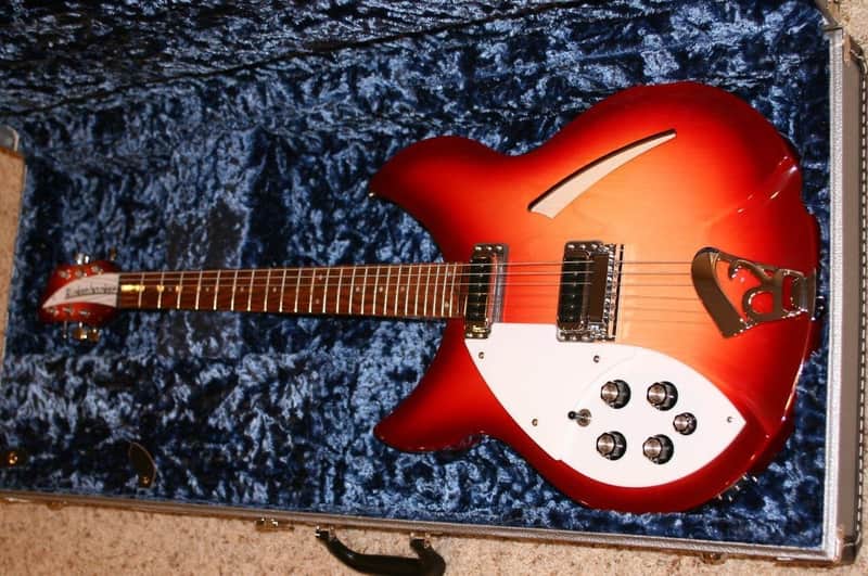 Left Handed Rickenbacker 330 2012 Fireglo image 1