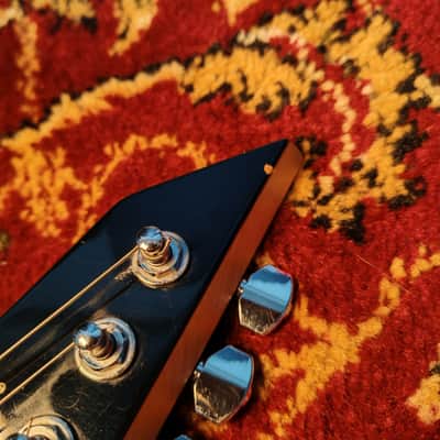 2009 ESP Maverick MV 27 frets, SADO CUSTOM SHOP Factory, Black & Red Sparkle Flake, MIJ JAPAN image 17
