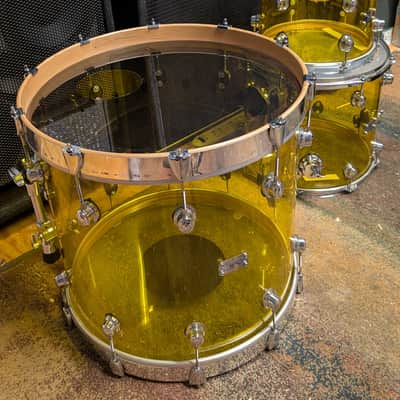 SJC Custom Drums 2007 - Yellow Acrylic image 2