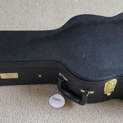 Fender PO-220E Orchestra Acoustic Electric Guitar, Natural Finish, Hard Shell Case image 16