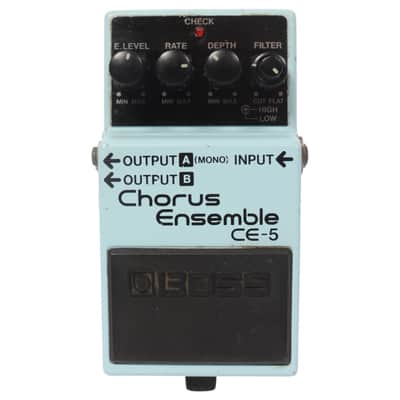 最初期 青ラベル アナログ BOSS CE-5 Chorus Ensemble Boss CE-5 Chorus Ensemble (Blue or Pink Label) | Reverb
