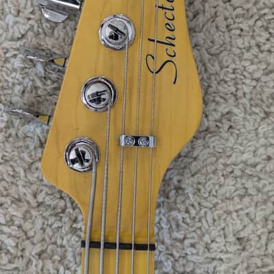 Mint Schecter Model 2494 CV-5 Electric 5 string Bass 3-Tone Sunburst image 5