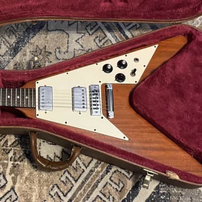 Gibson Rare Vintage 1974 Flying V Stop Bar Tailpiece Triangle Knob Layout 1970's image 1