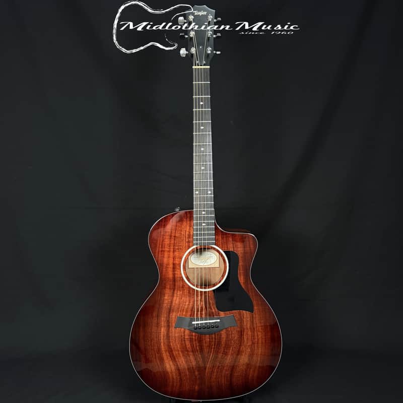 Taylor - 2018 224ce-K DLX - Hawaiian Koa - Acoustic/Electric Guitar - w/Case USED image 1