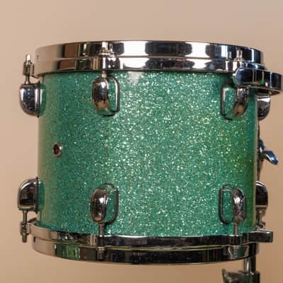 2000s Tama Starclassic Performer B/B Shattered Turquoise Drum Set image 5