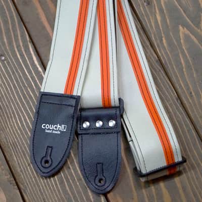 Couch White With Orange Racer X Guitar Strap image 4