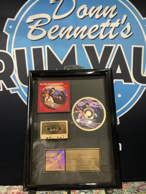 Stan Lynch Tom Petty and The Heartbreakers, RIAA, Greatest Hits, Gold Record (#28) image 1