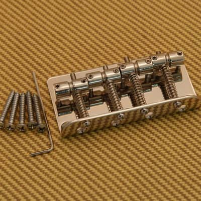 BB-0310-001 4-String Nickel Standard Bass Bridge for Fender Jazz & P Bass