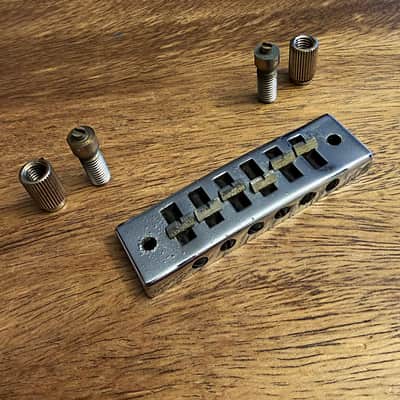 Vintage 1974 Gibson SG Harmonica Bridge – Complete w/ Posts & Bushings - SG / L6-S / Marauder / S-1 image 5