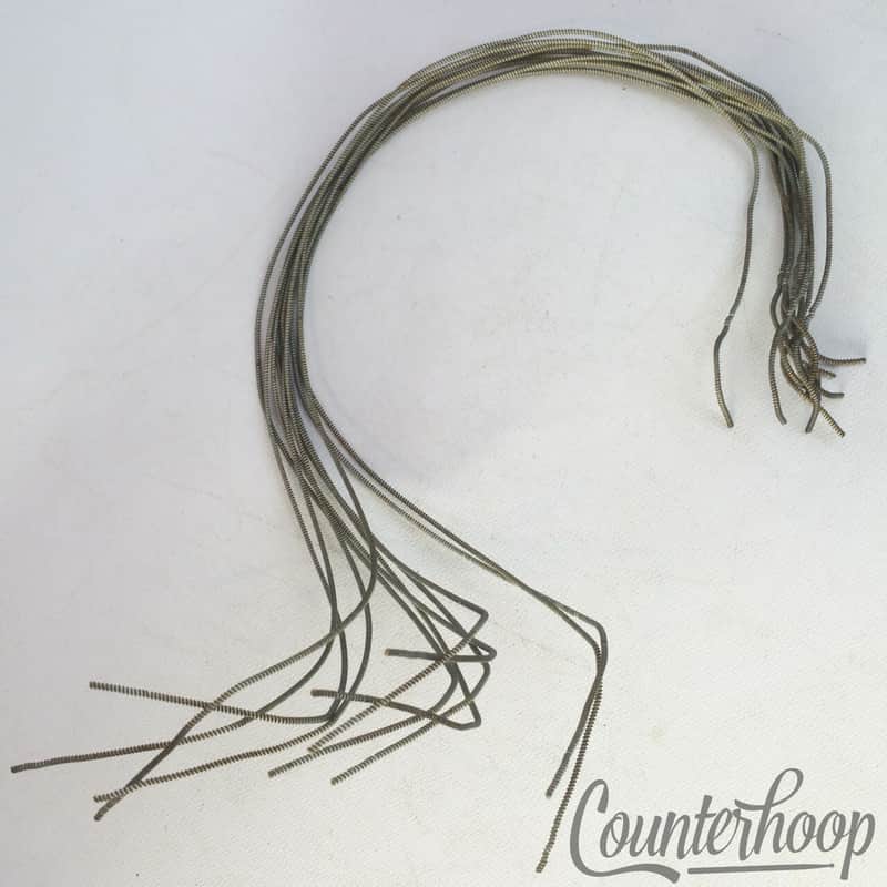 Leedy 13"11-Strands Snare Drum Coiled Silk Wound Wires Coils Vintage10s Marching image 1