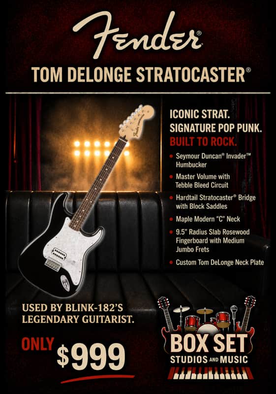 Fender Tom DeLonge Artist Series Signature Stratocaster 2023 - Black