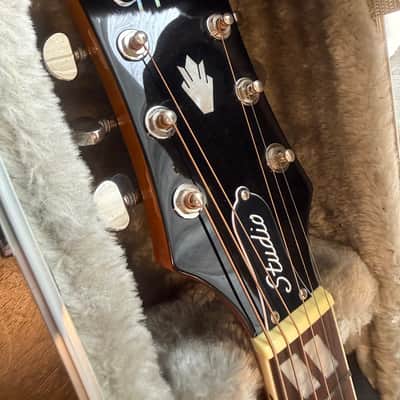 Epiphone Hummingbird Studio EC Heritage Cherry Sunburst w/Armour Platinum Hardshell Case image 6