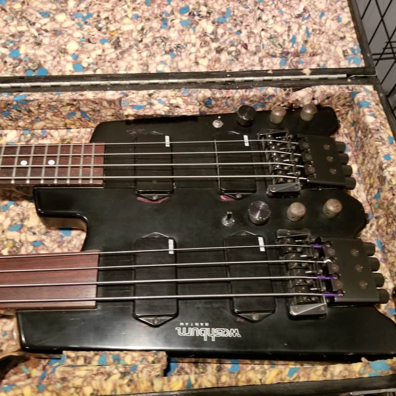 希少！Washburn Bantam Double Neck/ダブルネック Washburn Bantam Double Neck Headless Fretted / Fretless Bass | Reverb