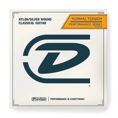 Dunlop DCV05ANB Performance Series Silver Wound Nylon Ball End Classical Guitar String - A (Normal Tension)