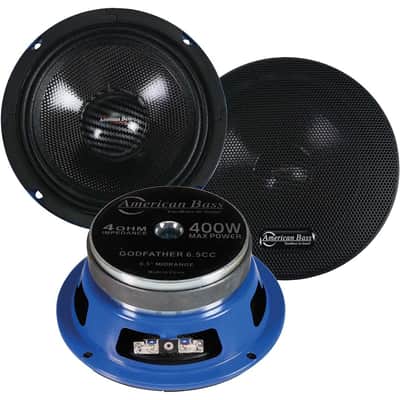 American Bass 6.5" Mid Range Speakers 400 Watts Max 4 Ohm Godfather 6.5CC Pair image 5