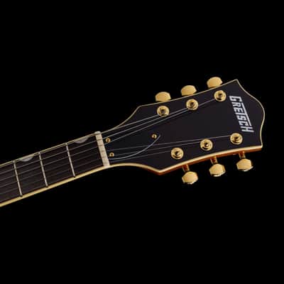 Gretsch Limited Edition Electromatic Flame Okoume Broadkaster Jr. Roundup Orange image 6
